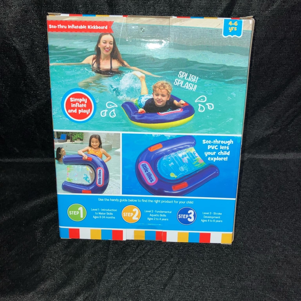 Little Tikes Sea-Thru Inflatable Kickboard